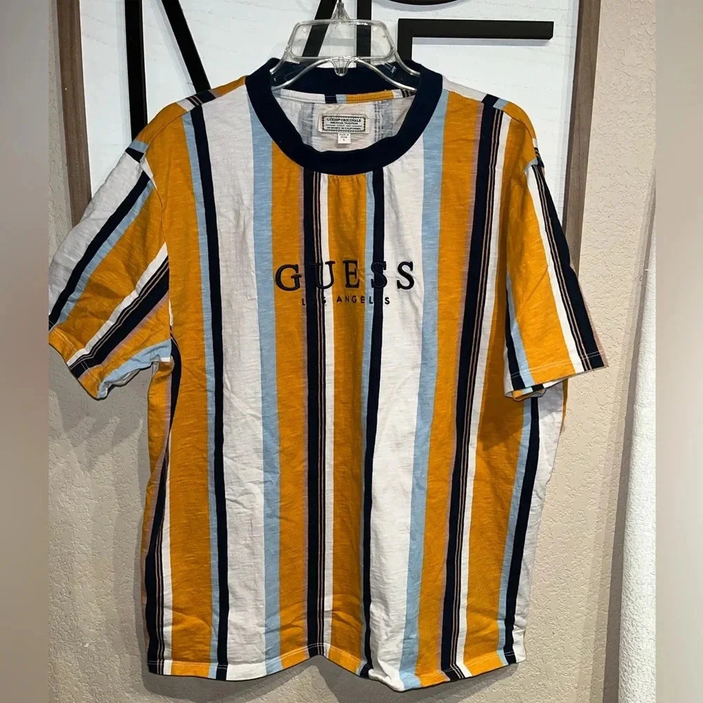 Vintage Guess‎ Originals striped men’s t shirt - Picture 2 of 7